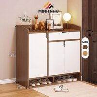 Tủ đựng giầy gỗ nhiều ngăn Minh Như kệ tủ giày dép đa năng, tủ đựng đồ thông minh tiện dụng gỗ MDF cao cấp