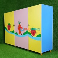 Tủ đựng gối nệm chăn màn mầm non PL2549