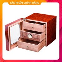 Tủ Đựng Hộp Giữ Ẩm  RA932 Bảo Quản 120 Điếu Chất Liệu Gỗ Tuyết Tùng