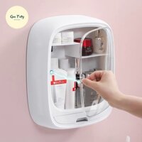 Tủ đựng mỹ phẩm treo tường nhà tắm tủ dán tường đa năng có nắp chống nước Việt Nhật