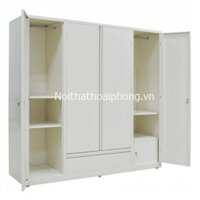 TỦ ĐỰNG QUẦN ÁO BẰNG SẮT-MẪU TỦ TÔN QUẦN ÁO 3 BUỒNG ĐẸP TSA 4