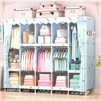 Tủ Đựng Quần Áo Tủ vải khung gỗ 4 buồng loại 1
