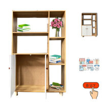 Tủ Đựng Sách Đứng 2 Cánh 5 Tầng - Sang Trọng và Hiệu Quả Trong Lưu Trữ