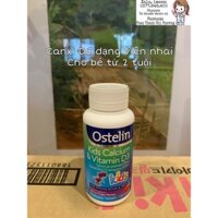 [Tủ Dược sĩ] Viên nhai Canxi & Vitamin D3 Ostelin hộp 90 viên cho bé 2-13 tuổi