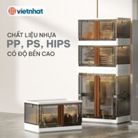 Tủ Gấp Gọn Việt Nhật Hokori, Tủ Đựng Đồ 3 Tầng, Nhựa Cao Cấp, Siêu Tiện Lợi, Hữu ích