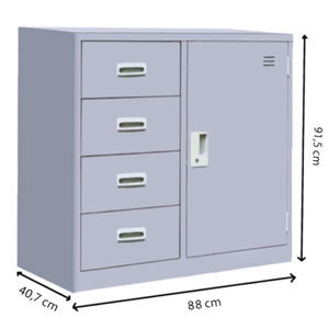 Tủ tài liệu ghép Hòa Phát TU88-4D