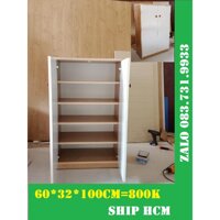 Tủ giày 100cm không hộcchọn màu - Thân sồi cánh trắng