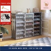 [TỦ GIÀY 16-18-20 NGĂN] Tủ nhựa đựng giày lắp ghép - Kệ để giày đa năng tiện lợi