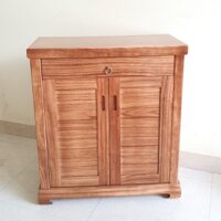 Tủ giày 2 cánh 80p gỗ hương xám TG17