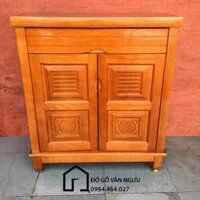 Tủ Giày 2 Cánh Gỗ Sồi Nga TG07