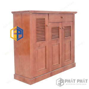 Tủ giày 3 cánh gỗ xoan ta