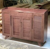 Tủ giày 4 cánh chớp gỗ sồi nga TG144