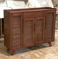 Tủ giày 4 cánh chớp gỗ sồi nga TG142