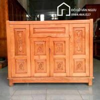 Tủ Giày 4 Cánh Gỗ Sồi Nga TG03