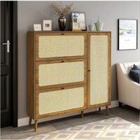 Tủ giày cao cấp để phòng khách phòng khách cổ điển cửa mây tủ giày 2X Decor - 2X194