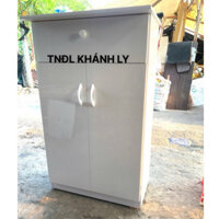Tủ giày dép nhựa 65x103 2 cánh 1 hộc kéo🚚Freeship HCM🛠️Tủ ráp sẵn giao rinh tận nơi