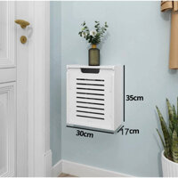 Tủ Giày Dép Nhựa Cao Cấp Treo Tường Size 35x30x17cm (1-2 Đôi)