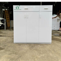 TỦ GIÀY DÉP NHỰA ĐÀI LOAN 3 CÁNH TRẮNG TINH