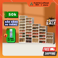 Tủ giày gấp gọn PLASTIC BOX 12 đôi  chất liệu nhựa ABS cao cấp, Kệ giày, Hộp giày đa năng tiện lợi, bảo hành 36 tháng