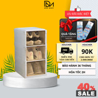 Tủ giày gấp gọn SHOE BOX 3 đôi 9101-3 chất liệu nhựa ABS cao cấp, Kệ giày, Hộp giày đa năng tiện lợi