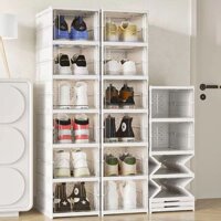 Tủ giày gấp gọn thông minh, kệ để giày 1 tầng/ 3 tầng/ 5 tầng/ 6 tầng nhựa ABS cao cấp