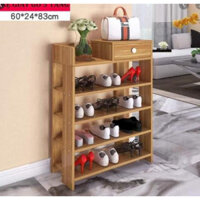 TỦ GIÀY GỖ 2 CỬA 4 NGĂN (LOẠI NHỎ)