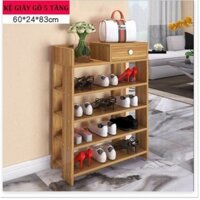 TỦ GIÀY GỖ 5 TẦNG CHẮC CHẮN
