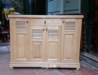 Tủ Giày Gỗ Sồi 4 Cánh