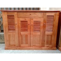 Tủ giày gỗ xoan ta sang trọng - Kệ giày gỗ xoan
