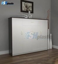 Tủ giày nhựa cao cấp 4 cánh 1 ngăn kéo / SHPlastic TG21