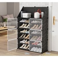 Tủ giày nhựa lắp ghép đa năng 12  ngăn nhỏ ( Bán lỗ thanh lý )