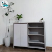 Tủ Giày Thông Minh ARCH &amp; HOME Gỗ MDF Phủ Melamine Tủ Giày Đa Năng Thiết Kế Hiện Đại D120xR35xC100cm SC01 - màu xám