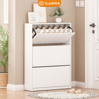 Tủ giày thông minh cánh lật sức chứa lớn kệ giày dép 3 tầng decor phòng hiện thương hiệu ILUMIA - GP20