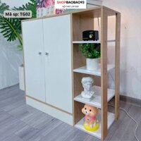 Tủ giày thông minh, Tủ giầy dép 2 cánh tủ kệ giày gỗ phong cách hiện đại trang trí nhà TG02