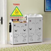 Tủ giày xinh cho nhà thêm đẹp TGN01 _ VĐ Smart Furrniture NỘI THẤT LẮP RÁP VIENDONGADV