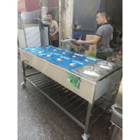 Tủ giữ nóng thức ăn, buffet, giữ nóng đồ ăn chay 10 khay 2 nồi
