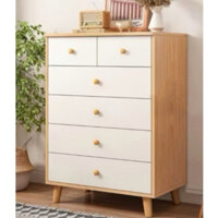 Tủ gỗ 6 cánh, tủ đựng đồ thông minh trang trí nhà cửa phong cách Bắc Âu MDF chống nước A62