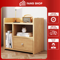 Tủ gỗ đầu giường chất liệu gỗ MDF trang trí phòng ngủ, Tủ kê đầu giường có ngăn kéo tiện lợi