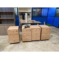 Tủ gỗ di động có 3 ngăn kéo, tủ gỗ văn phòng