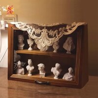 Tủ Gỗ Hộp Trà Hộp Đựng Để Bàn Màn Hình Kệ Cho Nhà Bếp