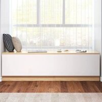 Tủ gỗ kê đầu giường cửa sổ có thể ngồi nằm được TNG HOME, kệ để quần áo, đồ chơi trẻ em..lắp ghép tiện lợi mã SP T5