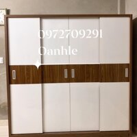 Tủ gỗ MDF cánh lùa 2mx2m siêu đẹp