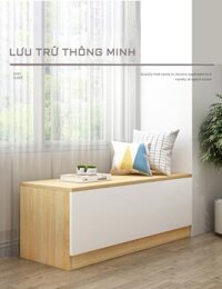 Tủ Gỗ Thấp Kê Cửa Sổ, Ban công , Dọc Tường Nhiều Ngăn Có Cánh Cửa Tiện Lợi Đa Chức Năng - GP131 - Size lớn