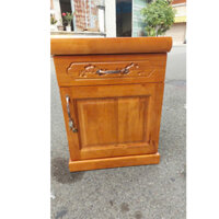 Tủ gỗ,tue đầu giường gỗ cao su 47x38x60 cm