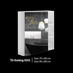Tủ gương phòng tắm Roland GH2 - 80x80cm