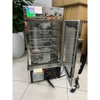 Tủ hấp bánh bao mini 5 tầng - Tủ kính chịu nhiệt 2 lớp