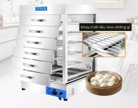 Tủ hấp bánh bao mini 7 tầng nhập khẩu trưng bày bánh đẹp
