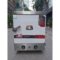 Tủ hấp cơm 12 khay. Bảo hành 12 tháng. Hàng Viêt Nam sản xuất inox 304 chạy điện- gas
