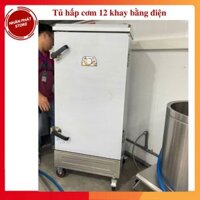 Tủ hấp cơm công nghiệp 12 khay sử dụng điện