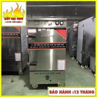 Tủ hấp cơm công nghiệp gas 8 khay & tủ hấp cơm gas điện kết hợp